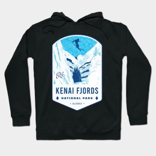 Ski Kenai Fjords National Park Alaska Hoodie